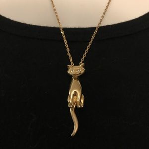 Gold Cat Necklace